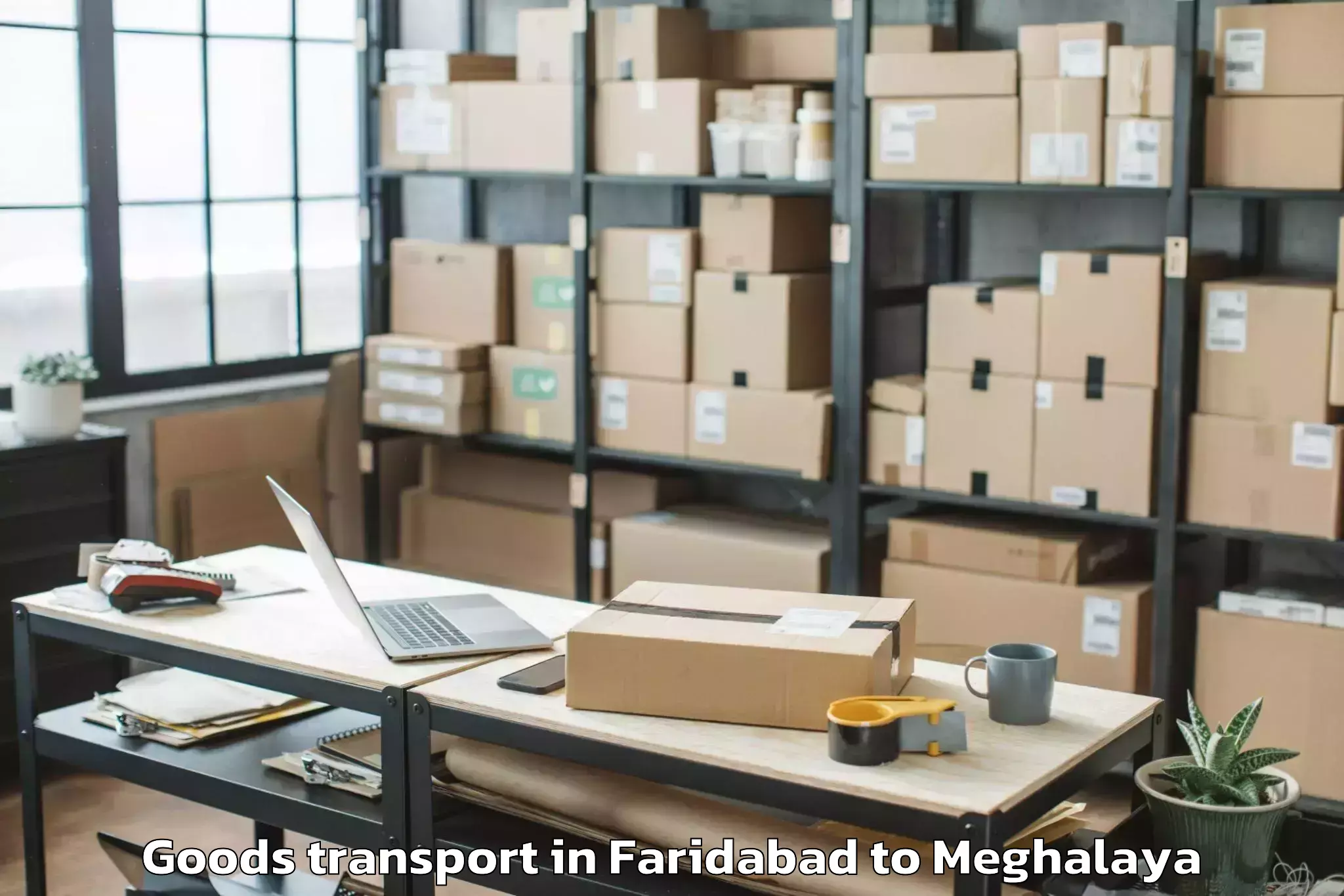 Affordable Faridabad to Mawryngkneng Goods Transport